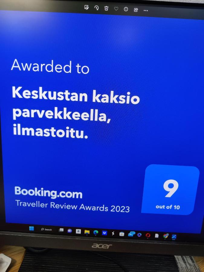 Апартаменти Keskustan Kaksio Parvekkeella, Ilmastoitu. Савонлінна Екстер'єр фото
